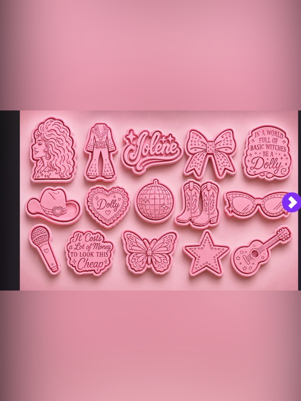 Dolly Parton Cookie Cutters Set